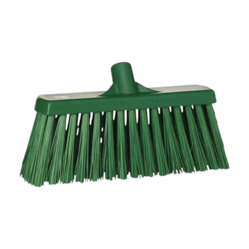 Vikan® Balai d'extérieur - Fibres polyester très dures - Vert - 33cm